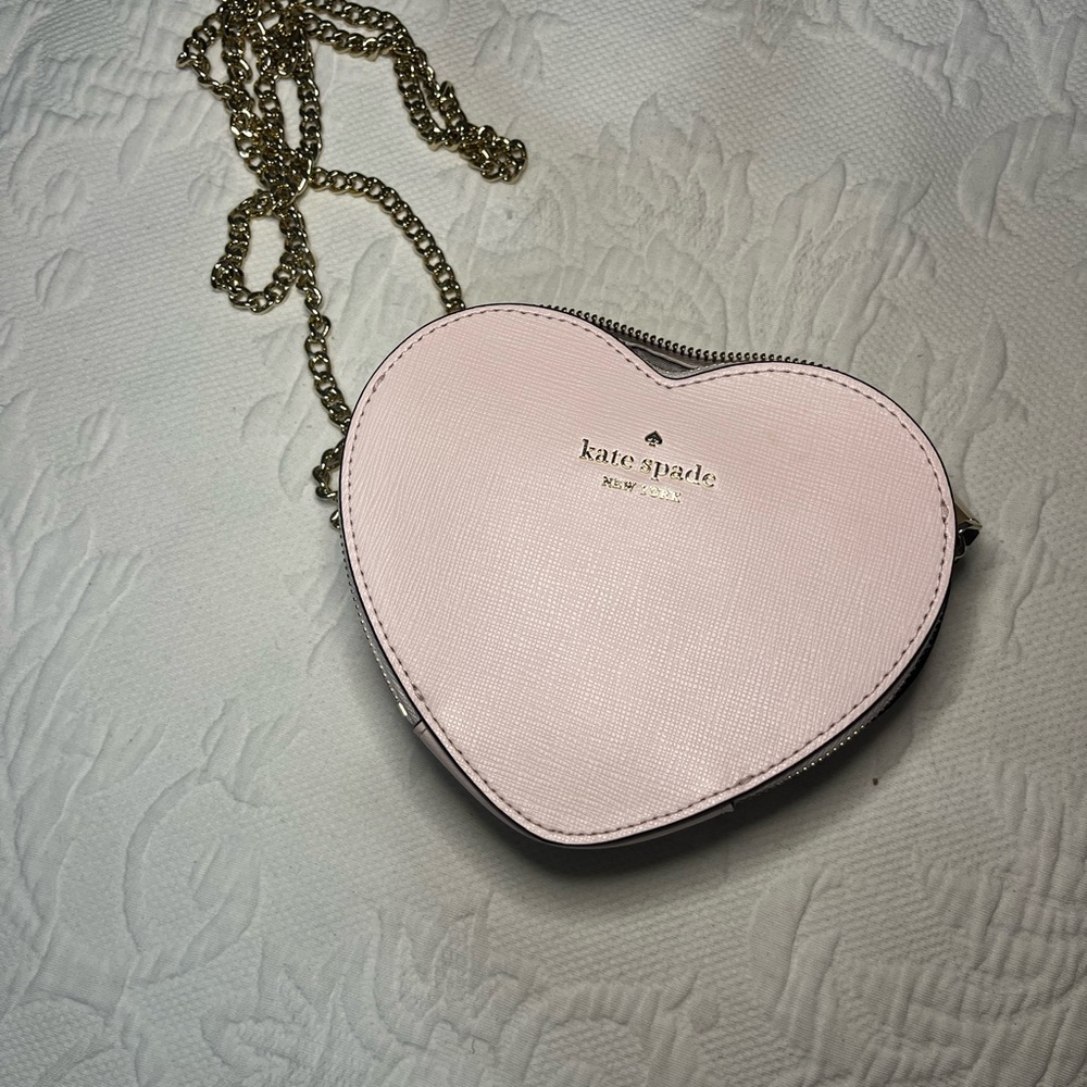 Kate Spade Light Pink Heart Crossbody Bag